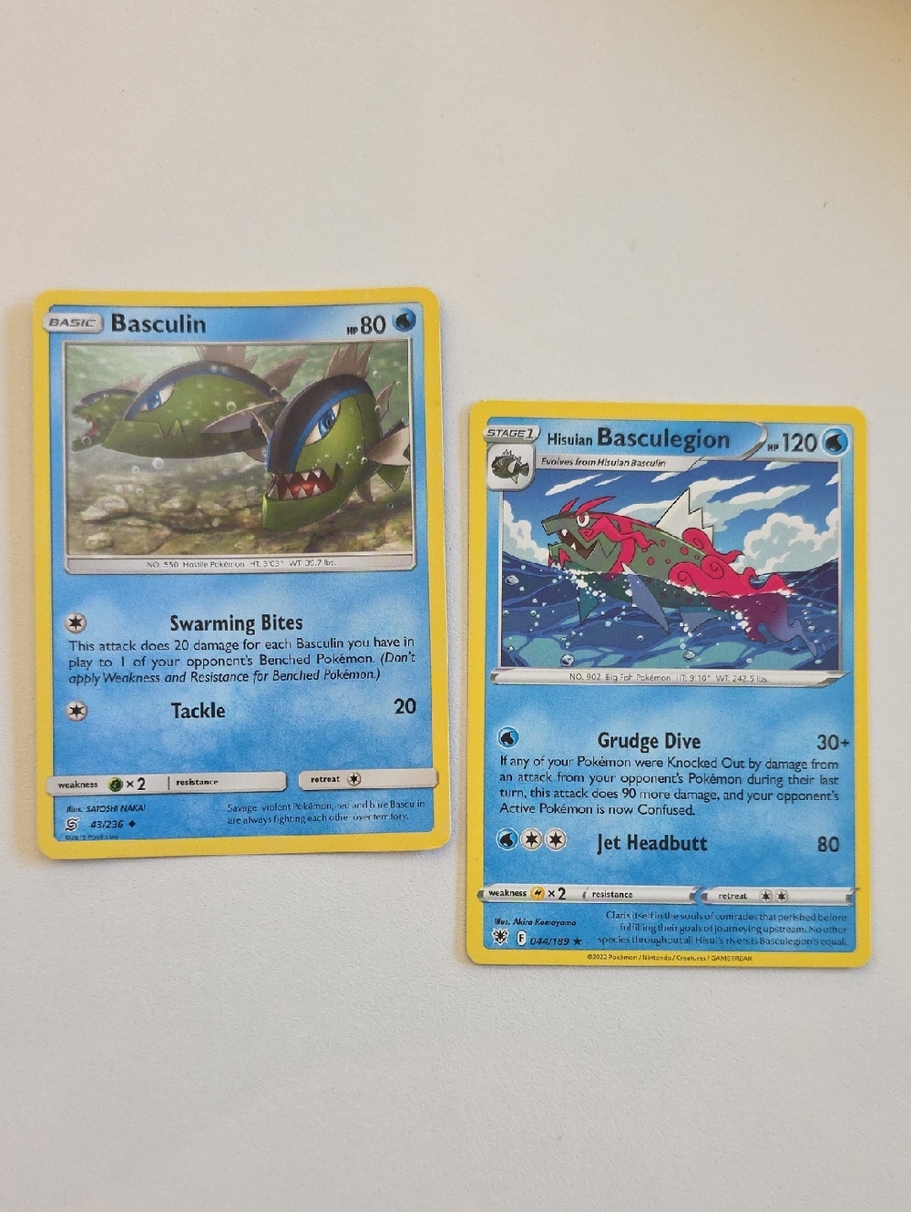 Pokemon Basculin And Hisuian Basculegion Card